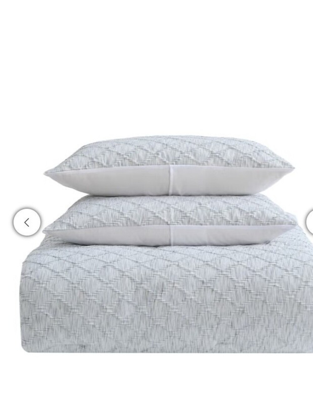 Jennifer Adams Comforter Set Beige Pillow Shams 3 PcDown Alternative King